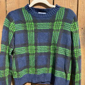 Shopbop Green Argyle Sweater, Small